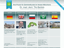 Tablet Screenshot of dr-bartels.de